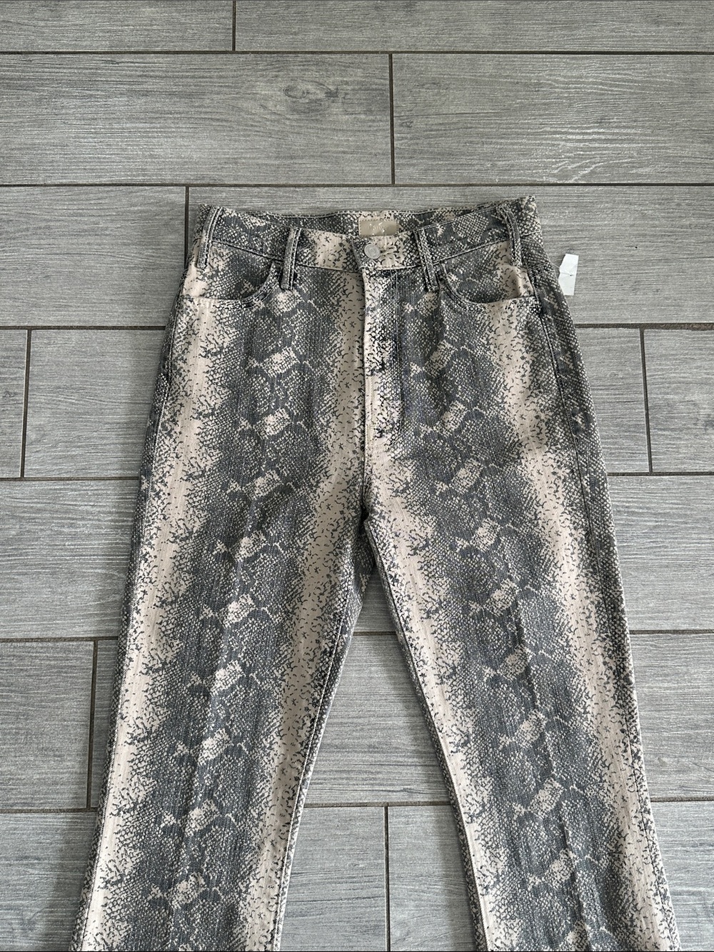 Mother Jeans The Hustler Flood Ankle Wide Leg Jeans in Boa Babe New! - Picture 10 of 16